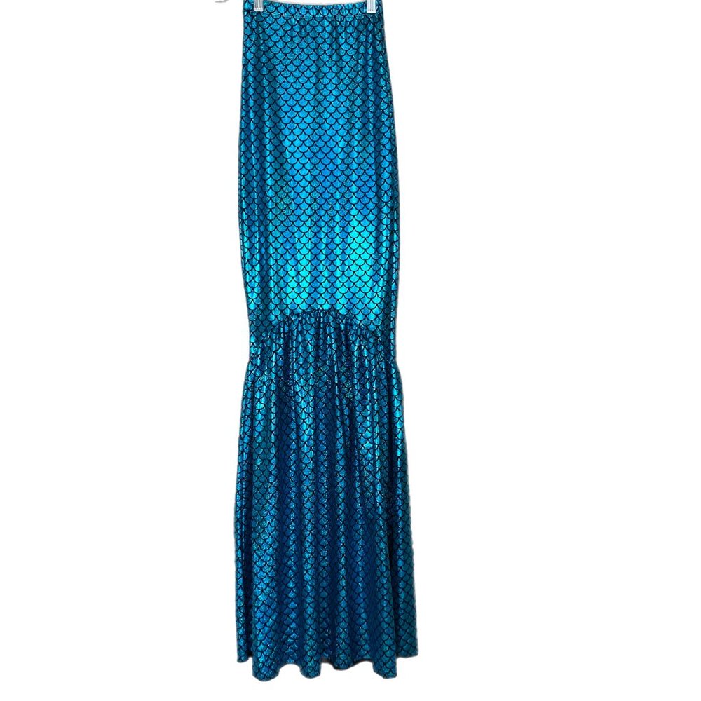 Forplay  Women's Sexy Coral Reef Mermaid Metallic Blue Scale Costume Size XS New - Picture 3 of 5
